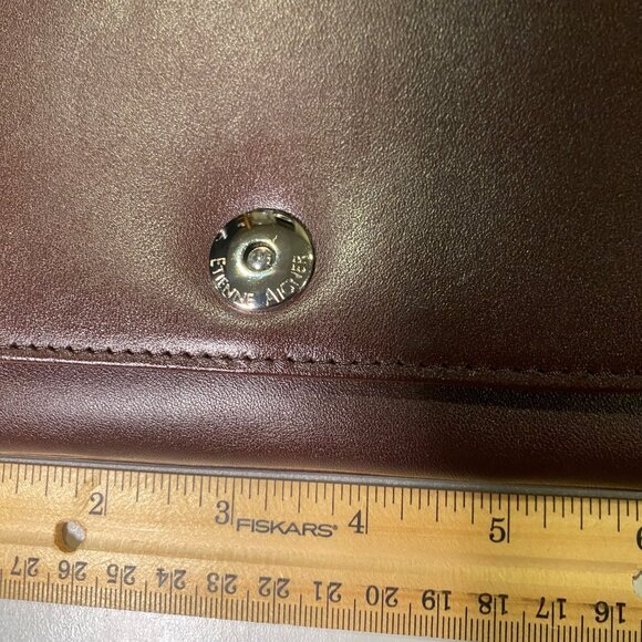 Etienne Aigner Burgundy Leather Wallet Card Holder - Vintage - Picture 2 of 10